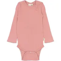 Petit Piao Body l/ä - Rib/Modal - PPSea - Dusty Rose - - 62 - Body L/Ä