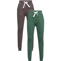 Minymo Sweatpants - 2-pack - Hunter Green - - 8 år (128) - Sweatpants