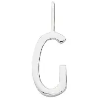 Design Letters Hänge För Halsband - G - Silver - - One Size - Smycken