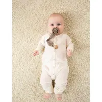 Smallstuff Pyjamasdräkt - Drop Nål - Ull - Off White - - 56 - Pyjamasdräkt