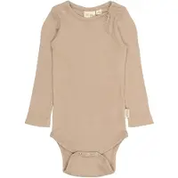 Petit Piao Body l/ä - Rib/Modal - PPStone - Ginger Snap - - 74 - Body L/Ä