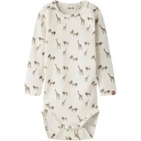 Lil´ Atelier Lil' Atelier Body l/ä - NbmLayo - Slim - Coconut Mjölk/Lejon - - 68 - Body L/Ä
