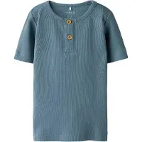 Name it T-shirt - Rib - Noos - NmmKab - Spring Sjön - - 2 år (92) - T-shirt