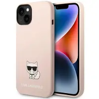 Karl Lagerfeld KLHCP14MSLCTPI iPhone 14 Plus 6.7" Hardcase Ljusrosa Silikon Choupette Body