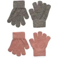 CeLaVi Handskar - Ull/Nylon - 2-pack - Mistey Rose/Gråmelerad - - 3-6 år (98-116) - Handskar