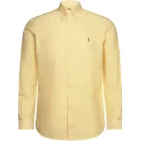 Ralph Lauren för män. 710805562003 Den ikoniska gula oxfordskjortan (XS), Casual, Bomull, Lång ärm