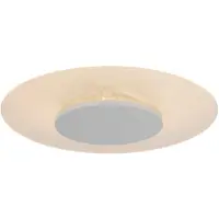 Steinhauer LED taklampa Birma, dimbar, Vitt / opal, Vardagsrum / matsal, Syntetmaterial, Modern, LED-taklampa