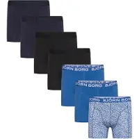Björn Borg Boxershorts Cotton Stretch 7-pack ulticolor Blå Svart Storlek
