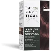 Lazartigue , Permanent Hårfärg med Botaniska Extrakt, 5.35 Choklad, 1 Användning