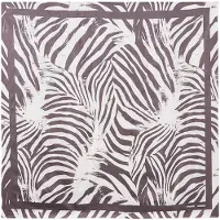 Samsøe & Samsøe Scarf 'Elli' mörkbrun / vit