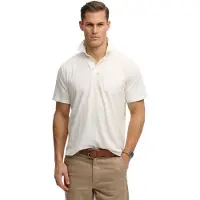 Superdry för män. M1110486A Polo Classic Bomull Linne Offwhite (L), Vit, Casual, Kort ärm