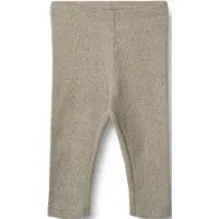 Wheat Leggings - Rib - Jules - Grus Melange - - 1 år (80) - Leggings