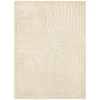 FRAAI Skandinavisk matta | Lova Arches beige hos Volero | 80x150 cm | Polyester | Enfärgad | Rektangulär | Hög lugg