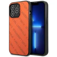 Karl Lagerfeld perforerat alloverfodral för iPhone 13 Pro / 13 6,1" - Orange