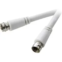 Speaka Professional Parabol Anslutningskabel [1x F-kontakt hane - 1x F-kontakt hane] 1.50 m 90 dB Vit
