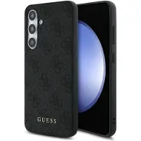 GUESS GUHCS24FEG4GFGR S24 FE S721 grå/grå hardcase 4G Metall Guld Logo