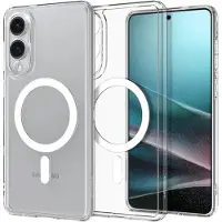 Spigen Ultra Hybrid Mag-fodral med MagSafe för Samsung Galaxy S25 Edge - Klar