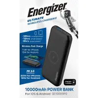 Energizer Ultimate Powerbank 10000 mAh Power Delivery LiPo USB-A, USB-C, Micro USB Svart Statusindikering