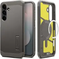 Spigen Galaxy S25 FE Skal MagSage Tough Armor Gunmetal