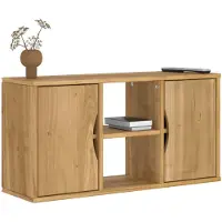 vidaXL TV-bänk "ODDA" vit 79x24x40 cm massiv furu