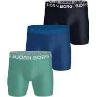 Björn Borg Boxers Microfiber 3-pack Flerfärgad Blå Mörkblå Storlek