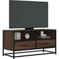 vidaXL Tv-bänk svart 100x34,5x40 cm konstruerat trä och metall