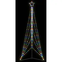 vidaXL LED julgran 363 LEDs blå 182 cm