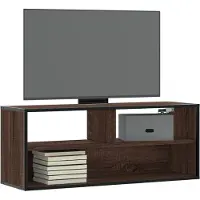 vidaXL Tv-bänk svart 100x31x39,5 cm konstruerat trä och metall