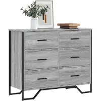 vidaXL Byrå svart 91x35,5x74,5 cm konstruerat trä