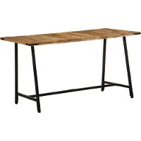 vidaXL Matbord 160x80x75 cm massivt mangoträ