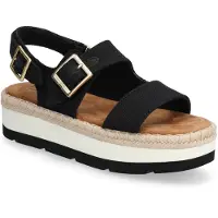 Toms Giana Textil Kvinnors Svarta Strandtofflor