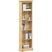vidaXL Bokhylla Corona 46x20x170 cm massiv furu