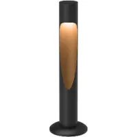 Louis Poulsen LED pollare Flindt, Svart, Aluminium / grå / zink, Design, LED-utomhuslampa
