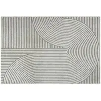 Nordstrand Matta - 200x290 cm - Vävd - Grå med mönster - Elio -