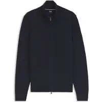 BOSS Zip-up cotton sweater