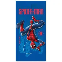 Spider-man Badhandduk - Blå Spiderman handduk - 70x140 cm - 100% mjuk bomull