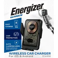 Energizer ECA008, Automatisk, USB, Trådlös laddning, Svart