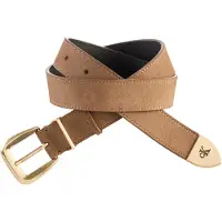 Calvin Klein Suede Leather Tapered Hardware Belt