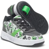 Heelys Rullskor - Kama - Svart/Vit/Grön m. Minecraft - - 36,5 - Skor