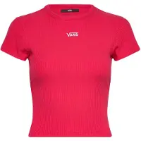 Vans T-shirt 'Cameron' cranberry / vit