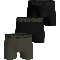 Björn Borg Cotton Stretch Boxers 3-pack Svart, L