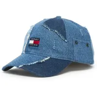 Tommy Hilfiger Tommy Jeans Distressed Denim Patchwork Baseball Cap