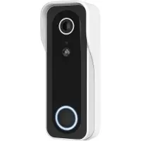 Trust DOORCAM-3000, Svart, Vit, 2,4 GHz, Android, iOS, 3 MP, MicroSD (TransFlash), 256 GB