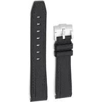 INF 20 mm gummiklockarmband för Omega x Swatch Black