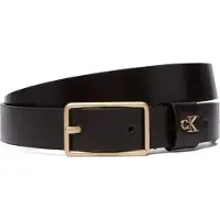 Calvin Klein Leather Monogram Hardware Belt
