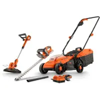 Powerplus Set Elektrisk Gräsklippare 3.0ah 20v 3 Bitar