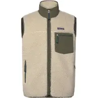Patagonia M's Classic Retro-X Vest Dark Natural W/Basin Green