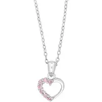 Nordahl Jewellery barn hjärt pink halsband 225 148