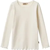 Wheat Tröja - Rib - Ida - Ivory - - 8 år (128) - Tröja