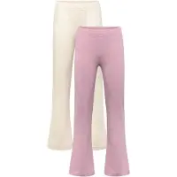 Minymo Leggings m. Fleece - 2-pack - Elderberry/Regnig dag - - 1½ år (86) - Leggings